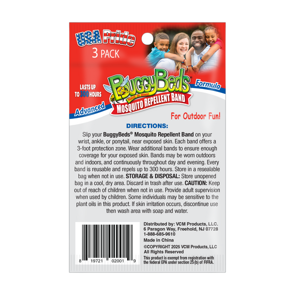 USA Mosquito Repellent Bands - 3 Pack